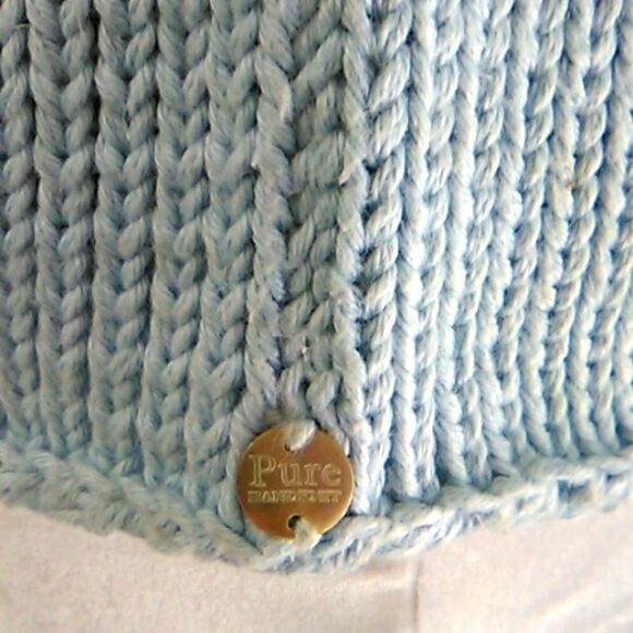 Pure Handknit Light Blue Sweater Soft Girl - Picture 7 of 12